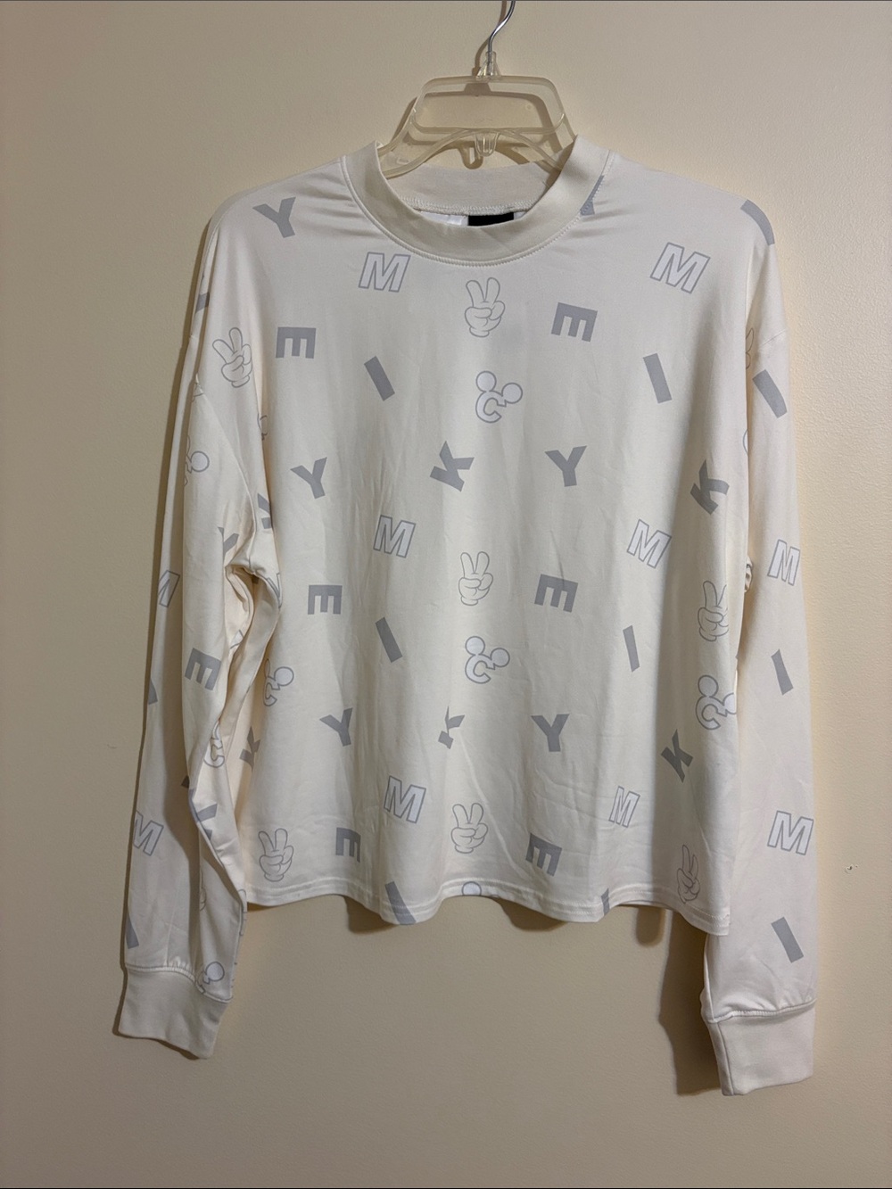 Disney Parks White Graphic Long-Sleeve Tee